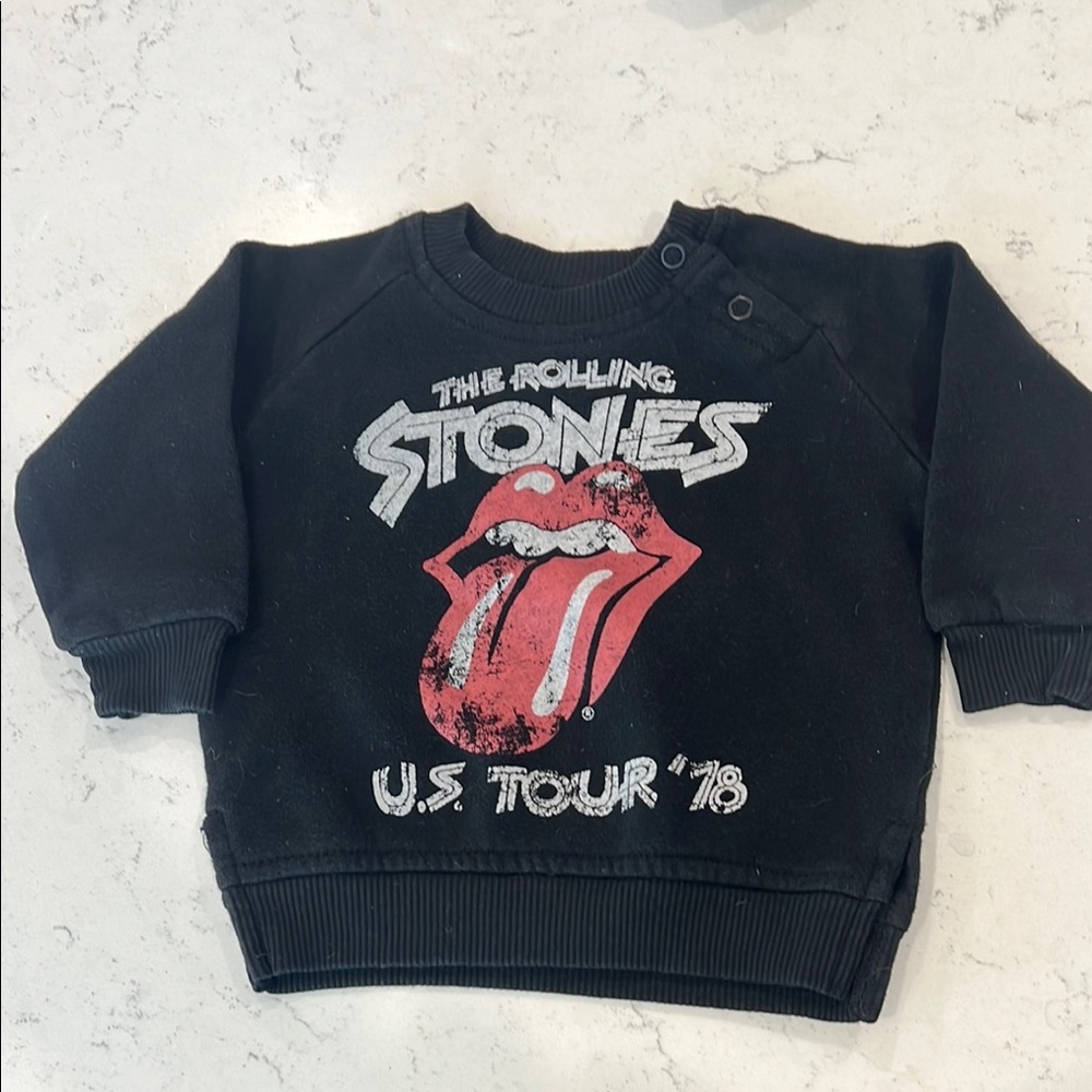 Kids Rolling Stones Kids Black Sweatshirt